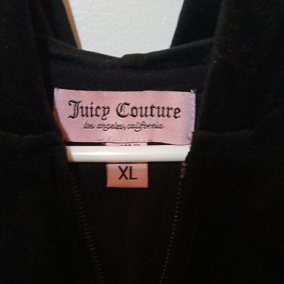 Juicy Couture Black Velour Jacket - Picture 2 of 5